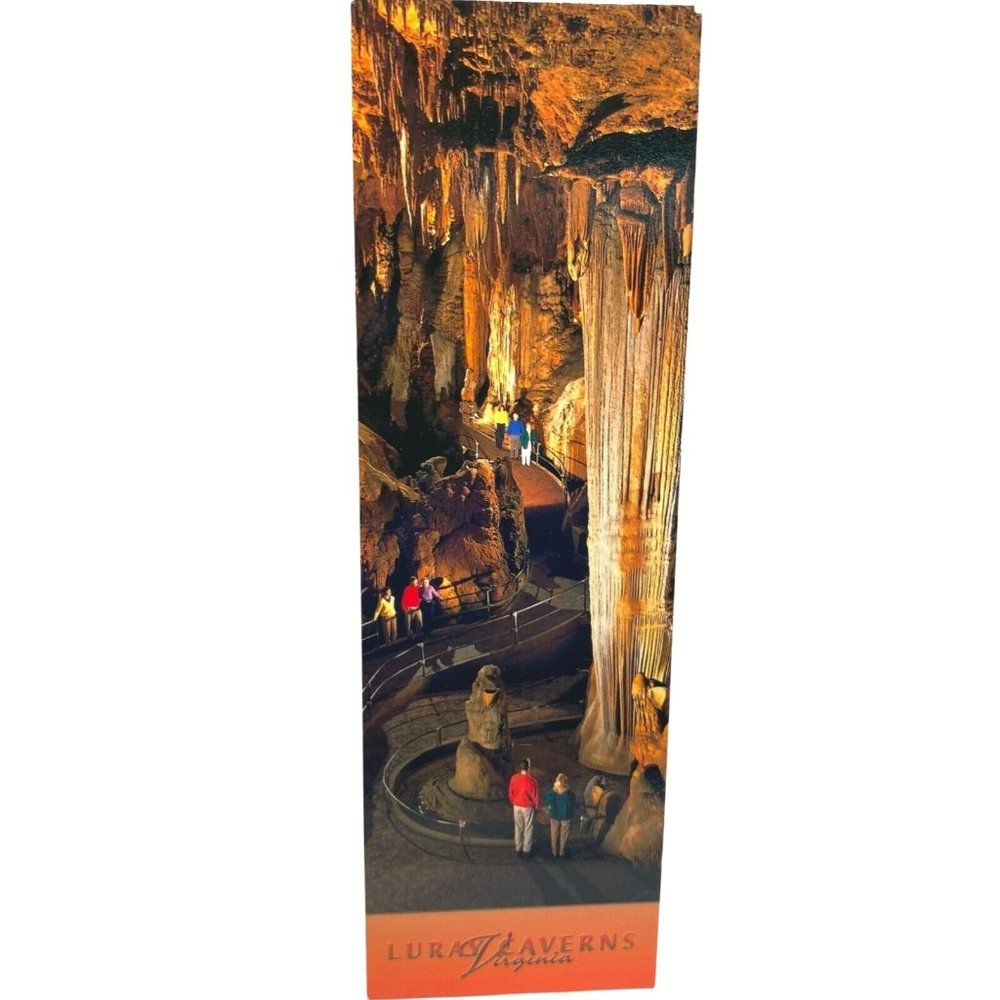 Luray Caverns Virginia Paper Bookmark Travel Souvenir 7" Long